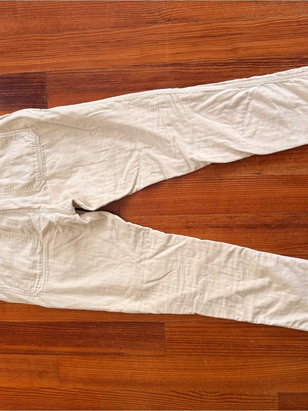 Marine Layer Saturday Beach Pant Slim Straight Medium Fog Khaki Cotton